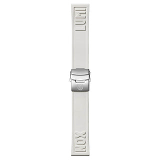 Kautschuk Armband, 24 mm, FPX.2406.10Q.K, Weiss, passt für XS - XL Grössen