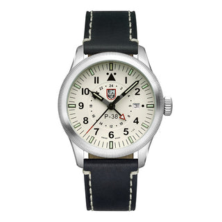 Air Pilot P-38 LIGHTNING, 42 mm, Pilotenuhr - 9527, Frontansicht 