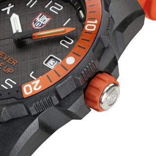 Bear Grylls Survival, 42 mm, Taucheruhr - 3729.NGU, Detailansicht Ziffernblatt und Krone