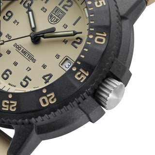 Original Navy SEAL, 43 mm, Taucheruhr - 3010.EVO.S	, Detailansicht Ziffernblatt und Krone