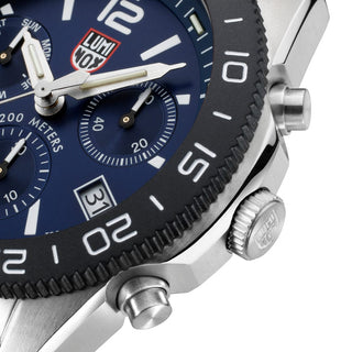 Pacific Diver Chronograph, 44 mm, Diver Watch - 3144, Detailansicht Ziffernblatt und Krone