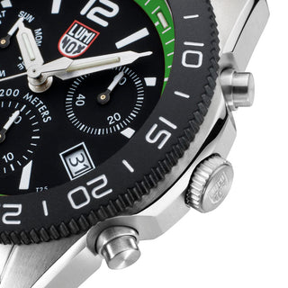 Pacific Diver Chronograph, 44 mm, Diver Watch - 3157.NF, Detailansicht Ziffernblatt und Krone