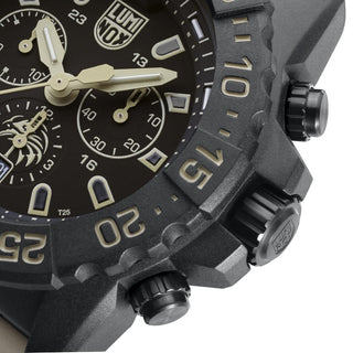 Navy Seal Foundation Chronograph - 3590.NSF.SET 	, Detailansicht Ziffernblatt und Krone