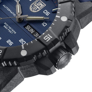 Master Carbon SEAL Automatic, 45 mm, Militäruhr - 3863, Detailansicht Ziffernblatt und Krone